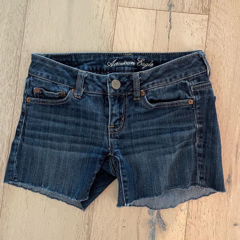 American Eagle Cut Off Denim Shorts-Size 00
